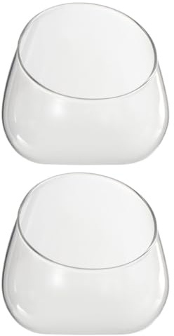 Toddmomy 2pcs Terrarium Jar Large Glass Succulent Vase Smooth Surface Multi-functional Household Storage Container for Kitchen Organizer and Dining Room Decor