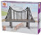 Eichhorn 195023 100001510 - Bahn, Hängebrücke, 3-TLG., enthält: Brücke, 2X Schiene, Streckenläge: 70cm, FSC 1 Zertifiziertes Buchenholz, mit Fast Allen Schienenbahnen kombinierbar
