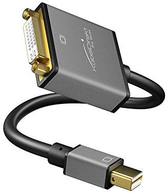 KabelDirekt Adattatore/Convertitore da Mini DisplayPort Mini DP a DVI risoluzione max. 4K/30hz, contatti dorati 24k, per iMac, MacBook, monitor PRO Series