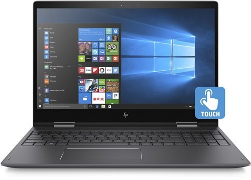 HP ENVY x360 15-bq100nl Notebook Convertibile, AMD Ryzen 5 2500U, 8 GB DDR4, 256 GB SSD, Schermo Touch Screen FHD IPS Edge-to-edge 15.6, Argento Cenere Scuro