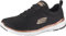 Skechers Femme Flex Appeal 3.0-first Insight Baskets, Noir Black Mesh Rose Gold Trim Bkrg, 40 EU