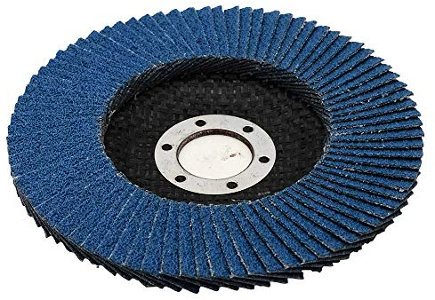 Fächerschleifscheiben von BE-TOOL, 10 Stück, 115 mm, Körnung 40, 60, 80, 120, Fächerschleifer für Winkelschleifer (120 mm)