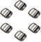 Nifocc 6 Pcs Metal Ladder Lock Buckle Slider Adjustable Webbing Strap Release Buckles Adjustable Zinc Alloy Buckle for Backpack Strap Accessories 1 inch 25mm Gunmetal
