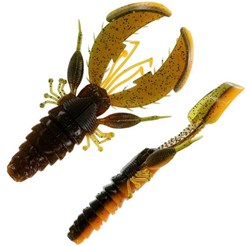 Westin CreCraw Creaturebait 6,5cm 4g - 6 Gummikrebse, Farbe:UV Craw