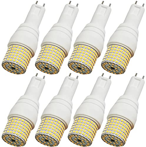 TPMAFF Bombillas LED G12, G12 Bi-Pin Base Corn Light Bulb, 12 Watt 1900LM, 16 Watt 2500LM, 20 Watt 3200LM, 25 Watt 4000LM, 3000K 4500K 6000K No Regulable AC 85V ~ 277V, Paquete de 8