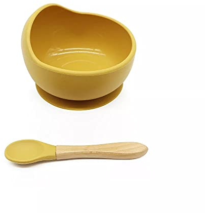 Gubby Gups® Bol à purée antidérapant pour bébé avec ventouse – Bol sans BPA pour nourriture pour bébé, ensemble de bols pour bébé avec assiettes à ventouse, set de vaisselle pour enfants, vaisselle