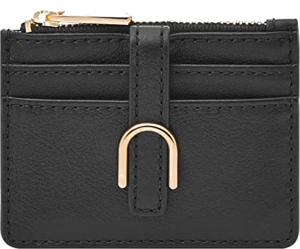 Fossil Brieftasche für Damen – Vada Öko-Leder-Kartenetui mit Reißverschluss, SL8278001 – 10,2 cm L x 0,3 cm B x 7,6 cm H