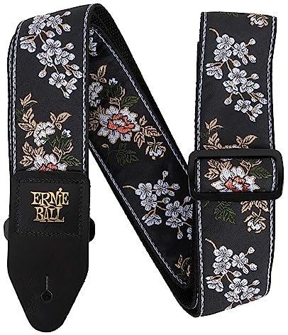 Ernie Ball Jacquard-Gitarrengurt - White Blossom