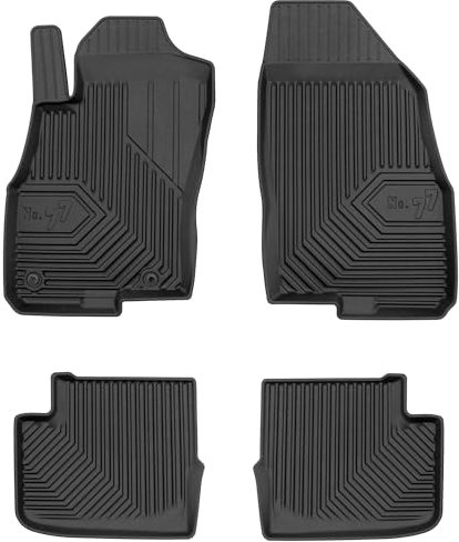 MOTOS Tappetini in gomma per auto adatto per Fiat Grande Punto 2005-2009 Migliorate il vostro comfort di viaggio con il tappetino antiscivolo per auto No.77