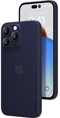 memumi 0.3mm Ultra Slim Case for iPhone 15 Pro 6.1'', Matte Finish Case with Full Camera Protection, Anti-Scratch and Fingerprint Resistant Cover, Support Wireless Charging