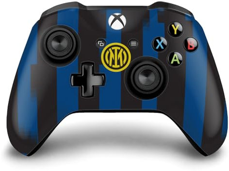 Head Case Designs Offizielle Inter Milan Home 2023/24 Wappen-Set Vinyl Haut Gaming Aufkleber Abziehbild Abdeckung kompatibel mit Xbox One S/X Controller