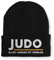 tshirtladen Spruchmütze Strickmütze Judo Mütze lustige Beanie mit Stick OneSize, Farbe: Black