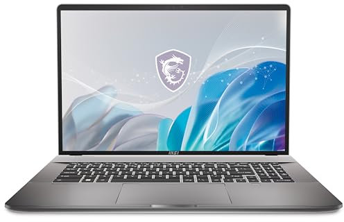 MSI Notebook Creator Z17HX Studio (A14VGT-243UK) - 17 16:10 QHD+ 165Hz Touchscreen, Intel i9-14900HX, NVIDIA GeForce RTX 4070, 64GB RAM, 2TB SSD, Windows 11 Pro) - Lunar Grey