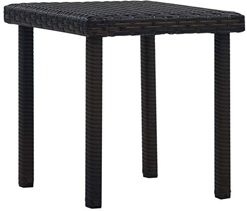 Rantry Tavolino da tè per Esterni Marrone 40x40x40 cm in Polyrattan,Tavolo da Esterno,Tavolino Giardino,Tavolo da Terrazzo,Tavolo da Pranzo,Tavolo da Cucina Tavolo Giardino Tavoli Esterno Decorazione