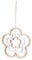 levandeo Deko Blume Mobile H35cm Windspiel MDF Holz Natur Weiß Holzblume Hängedeko Deko-Anhänger