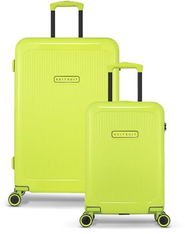 SUITSUIT Expression – Kofferset 2-teilig – Handgepäck-Koffer 55 cm – Check-in Koffer 76 cm – TSA-Schloss – Gelb