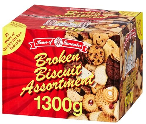 Broken Biscuit Assortment 1300g - Variety of delicious biscuits (02 Boxes)
