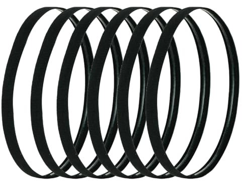 Visxcnu 6 Pezzi fasce per capelli uomo,fascette per capelli, Sportiva Fascia Capelli,Fascia Elastico Capelli Uomo e Donna,Fascia Elastico Capelli Uomo e Donna per Sport, Yoga, Fare Jogging, Calcio