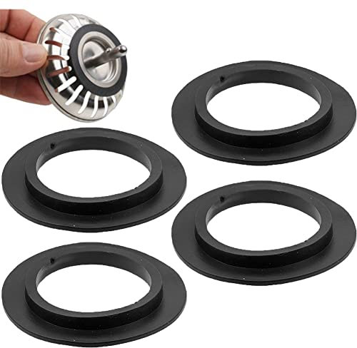 Fituenly Joint De Rondelle en Caoutchouc pour Panier, Bouchon De Crépine pour 78 79 80 Mm, Joint De Vidange D'évier De Cuisine De Salle De Bains, 5 Pièces
