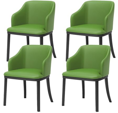 Mid-Century Moderne Esszimmerstühle 2-4er Set Gepolsterter Kunstleder-Akzentstuhl - Stilvolle Möbelstücke für Schlafzimmer & Wohnzimmer