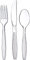 ZOFUN 300 Pcs Reusable Cutlery Set, Reusable Cutlery Including 100 Pcs Spoons, 100 Pcs Knives, 100 Pcs Forks, Heavy Duty Biodegradable Cutlery Set for Parties Buffets Picnics BBQ's Camping