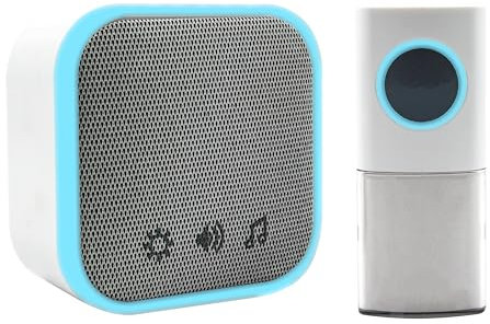 Uni-Com Wireless Plug-in Door Chime, 150m Operating Range, 30 Different Chimes, LED Chime Alert, 3 Operating Modes, Easy Install, White