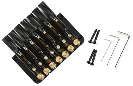 1x Schwarzer 7-Saiter-Brückensattel Für Headless-Gitarrenteile gitarrenstege(A)