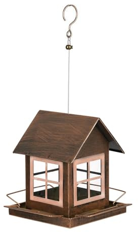 Baoblaze Mangeoire à Oiseaux d'extérieur, Support de Nourriture pour Oiseaux, décoration de Jardin en Forme de pour Ferme