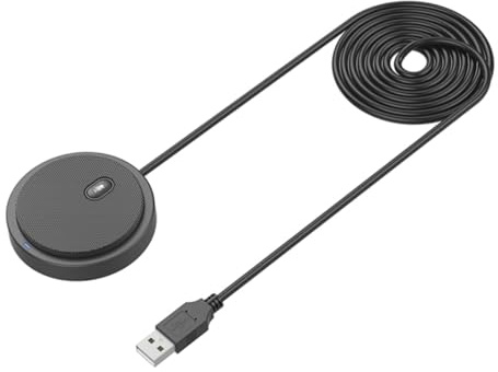 BAZEITFLOW Condenser Microphone with Cable and Bracket for Computer Phone Plastic Metal Design with Pop Filter and Tripod Stand for Outdoor Recordings in Black