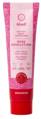 khadi Rose Revolution Repair Conditioner Reisegröße für Kämmbarkeit, 30 ml | Haarspülung für sofortige Kämmbarkeit, Entwirrung & geschmeidige Leichtigkeit, 100% zertifizierte Naturkosmetik