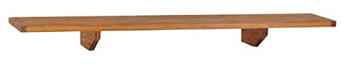 MiaMöbel Wandregal Mexico Möbel 165x15x35 cm Landhausstil Massivholz Pinie Honig