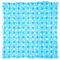 Circul Duschmatte 53 x 53 cm türkis transparent Steinoptik