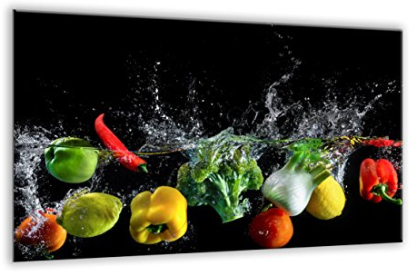 Plateau de protection universel pour plaques de cuisson en verre trempé de 4 mm, pour verre, céramique, induction 1 Pi?ces 80 x 52 cm | Planche ? Découper | protection murale en verre dans la cuisine