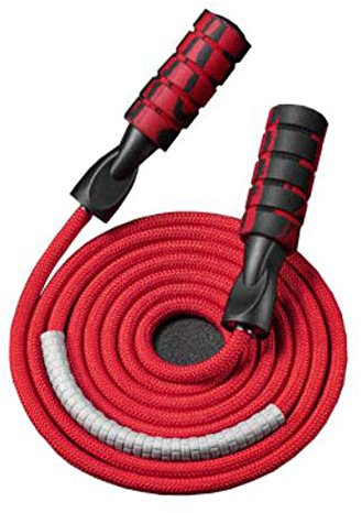 Maya Star - Corda da da salto con doppio cuscinetto, in cotone, lunghezza regolabile, per cardio, allenamento di resistenza, salto, fitness, carico 0,45 kg