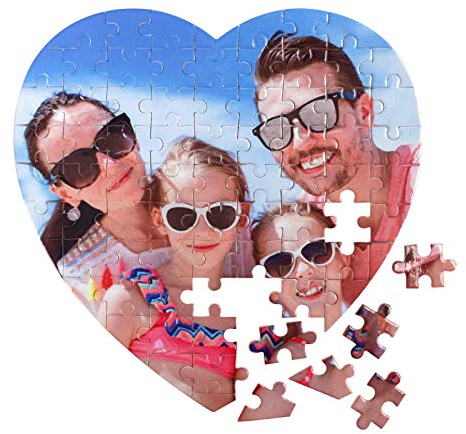 Personalisierte Fotopuzzle mit Eigenem Bild Puzzle DIY Kinderspielzeug Personalisierte Puzzles Individuelles Bild Benutzerdefiniert Fotopuzzle Fotorahmen EIN perfektes Fotogeschenk für Kinder Familie