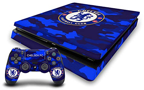 Head Case Designs Camouflage Gemischt Logo Vinyl Haut Gaming Aufkleber Abziehbild Abdeckung kompatibel mit Sony Playstation 4 PS4 Slim Console and DualShock 4 Controller