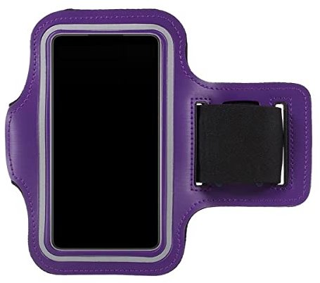 CoverKingz Universal Sportarmband Handy Tasche - für alle Smartphones von 4,5-5,85 Zoll - Armtasche mit Schlüsselfach - Laufarmband Joggen - Sport Handyhülle Lila
