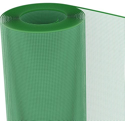 TENAX Filet en Plastique Quadra 05 Vert 1,50x5 m, Filet de Protection Multi-Usages pour Balcons, Terrasses, Portails et Clôtures