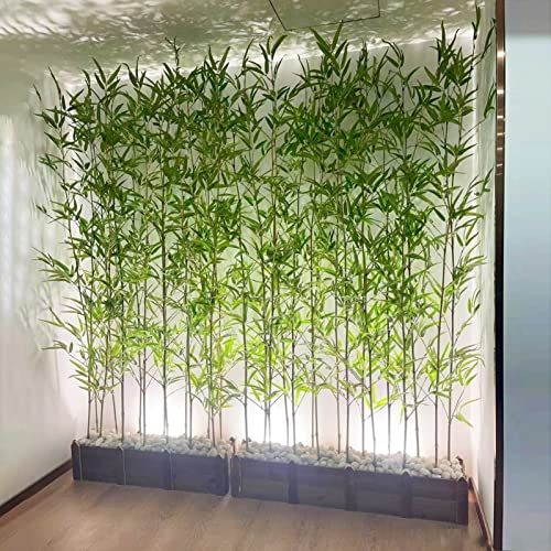 Künstlicher Bambus Kunstpflanze Künstliche Bambusgrüninnenwand, Büroausgangsdekor-Raumteiler, Sichtschutzzaun aus Künstlichen Pflanzen, Terrasse, Bauernhof, Wohnzimmer, Balkon, Dusche (Color : Base-0