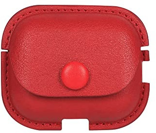 CasurvivePro Custodie per cuffie per AirPods Pro 2, custodie in pelle PU per Apple AirPods Pro (2a generazione), custodia di ricarica di seconda generazione, rosso