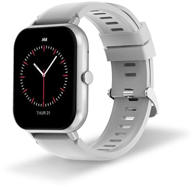 DCU TECNOLOGIC – Smartwatch mit gebogenem Glas PRO – anpassbarer 1,83-Zoll-High-Definition-Touchscreen – IP67 wasserdicht – 123 Sportmodi – Grau