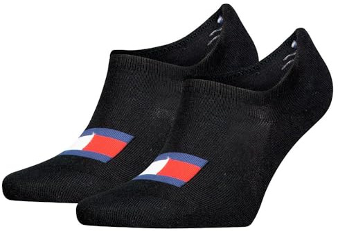 Tommy Hilfiger Unisex Footie Socken, Schwarz, 35-38 EU