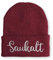 Strickmütze Saukalt Mütze Wintermütze lustige Beanie mit Stick, Farbe: Bordeaux