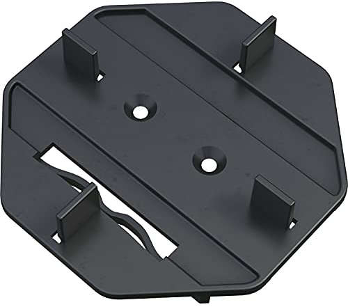 K&R Plattenlager Stelzlager für Terrassenplatten M-Fix mit Fugenkreuz 3mm und Terrassenpads kompatibel mit Big-/Twixt-Isostep, schwarz