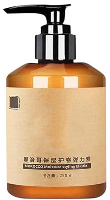 Volumen Lockencreme, Long-Lasting Styling Moroccan Volume Moisturizing Elasticity, Lockencreme mit Marokkanisches Öl für Gelocktes oder Gewelltes Haar, Moroccan Oil Curl Defining Cream (1 Stück)