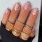 JUSTOTRY 24 Stück Weiß Blumen Nägel Zum Aufkleben Kurz,Lila Eckig Press on Nails Pattern,Glossy Kunstnägel Fake Nails Mittel,French Square Fingernägel Künstliche Nägel für Frauen