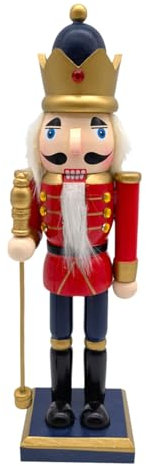 Soldats Casse-Noisette En Bois, Casse - Noisette Décorations De Noël, 25,5cm Casse-Noisette Traditionnels De Noël Soldat Peint Décoration De Fête De Noël Traditionnelle Classique Pour Cheminée