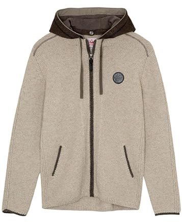 Spieth & Wensky - Herren Strickjacke mit Kapuze, Echo Strickjacke (432150-1003), Größe:XL, Farbe:Natur (2011)
