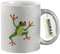Huuraa Glitzer Tasse Frosch Comic Geschenk 330ml Silber Frosch Präsent