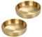 2Pcs Gold Dog Bowls, 5.7 Inch Stainless Steel Polished & Smooth Pet Bowls, Abrasion-Resistant & Easy to Clean for Home